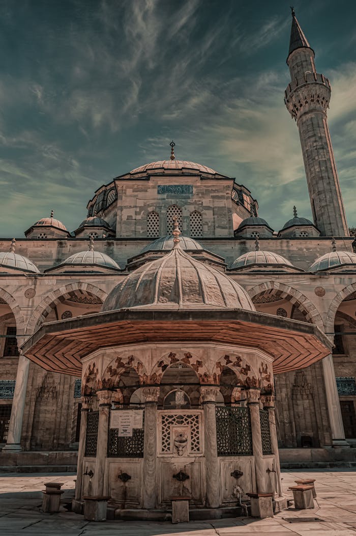 Historic Sokollu Mehmet Pasha Mosque showcasing stunning Islamic architecture in Istanbul, Turkey.